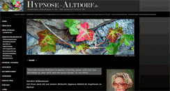 Desktop Screenshot of hypnose-altdorf.de