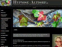 Tablet Screenshot of hypnose-altdorf.de